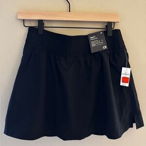 NWT Gap black super high rise Athletic Skirt lined with shorts